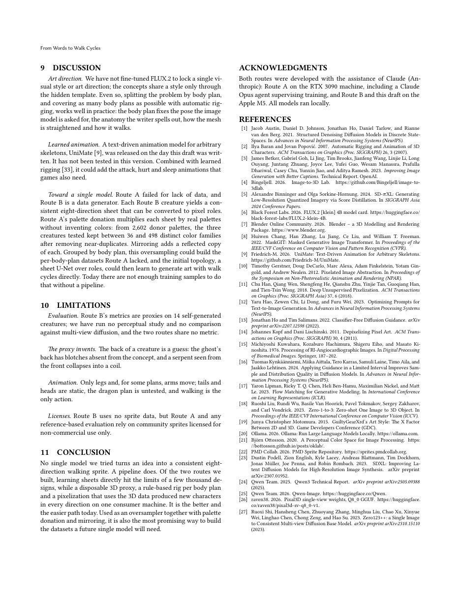 Page 7: Route A versus Route B, discussion and conclusion